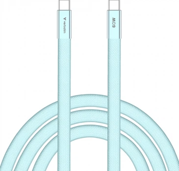 Kabel Verbatim USB Type-C - Type-C M/M 60W 1.2 m Blue (023942302735)