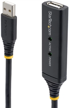 Kabel StarTech USB Type A - Type A M/F 5 m Black (USB2AAEXT5M)