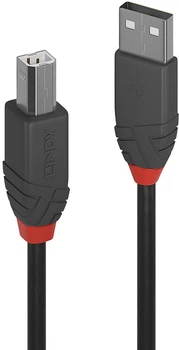 Кабель Lindy Anthra USB Type A - Type B M/M 3 m Black (4002888366748)