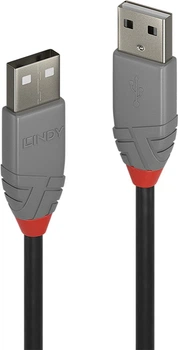 Кабель Lindy Anthra USB 2.0 Type A - Type A M/M 2 m Black (4002888366939)