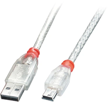Кабель Lindy USB Type A - Mini-USB B M/M 2 m Transparent (4002888417839)