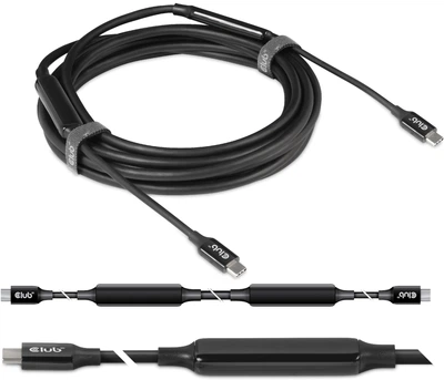 Kabel Club 3D USB Type-C - Type-C M/M 5 m Black (CAC-1535)