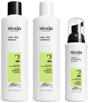 Zestaw do pielęgnacji włosów Nioxin System 2 Szampon 300 ml + Odżywka 300 ml + Serum 40 ml (4064666843957)