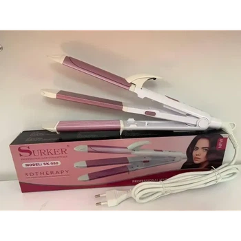 Плойка-щипцы для завивки, гофре 3в1, утюг для волос SURKER 980