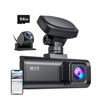 Видеорегистратор Redtiger F7N WiFi 4K + 1080p (F7N(64G))