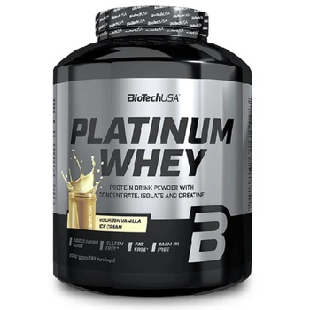 Протеин BiotechUSA Platinum Whey 2кг Вкус Бурбон ваниль