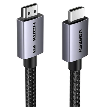Кабель мультимедийный HDMI M to HDMI M 2.0m V2.2 16K60Hz 96Gbps braided black Ugreen (65900)