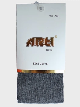 Детские хлопковые колготки ARTI Exclusive однотонные Темно-серые 146-152 / 11-12 лет