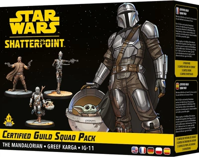 Dodatek do gry planszowej Rebel Star Wars Shatterpoint Certyfikowana gildia Mandalorianin (wydanie międzynarodowe) (0841333124731)