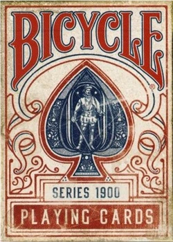 Гральні карти Bicycle 1900 Червона колода (850006548224)