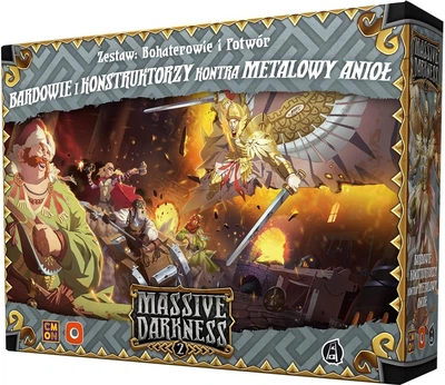 Gra planszowa Portal Games Massive Darkness 2: Bardowie i Konstruktorzy kontra Metalowy Anioł - Dodatek (5902560389166)