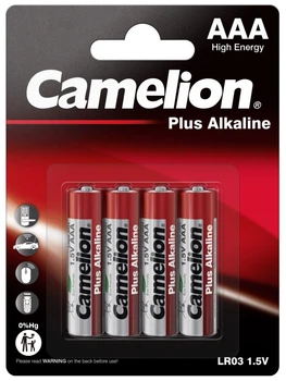 Bateria Camelion Plus Alkaline AAA/LR03 BP4 4 szt (11000403) (4260033150042)