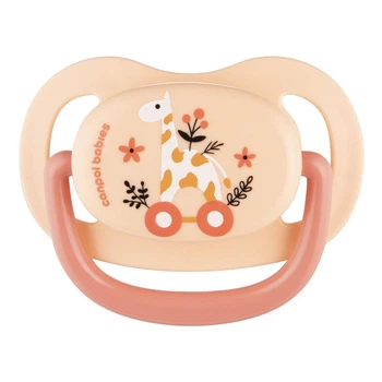 Пустушка силіконова анатомічна Canpol babies TOYS (6-18м), коралова