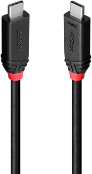 Кабель Lindy USB-C - USB-C USB4 Gen 3x2 Power Delivery 3.1 240W 1 м Black (4002888370011)