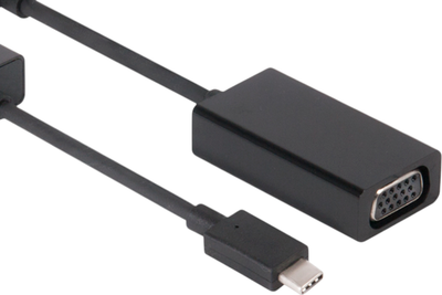 Adapter Club3D USB Type C - VGA Black (8719214470081)
