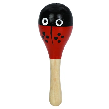 Деревянная детская игрушка "Маракас" Bambi MD 0029(Black) 20х6х6 см
