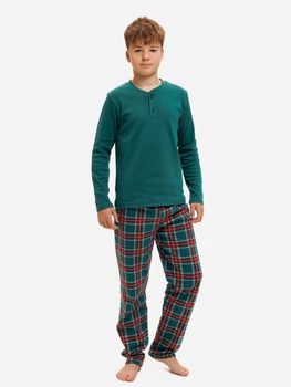 Дитяча піжама для хлопчика НатаЛюкс Family Look 94561348888 122-128 см Зелена (9456134888841)