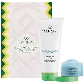 Набір Collistar Spring Зволожувальний флюїд для тіла Deep Moisturizing Fluid 200 мл + Скраб для тіла Sublime Hydrating & Illuminating Talasso-Scrub 150 г (8015150011105)