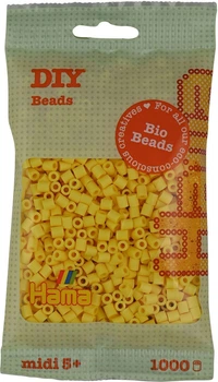Zestaw bio-koralików do prasowania Hama Midi Jasnożółte 1000 szt. 190-103 (0028178901035)