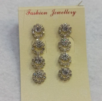 Сережки Fashion Jewellery ювелірний сплав кружечки сріблясті