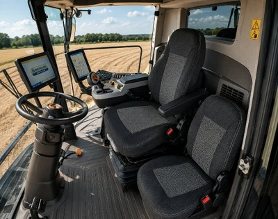 Автомобильные чехлы авточехлы на сиденья New Holland CR10.90 комбайн 23- Favorite черные Нью Холланд ЦР10.90 UV2493