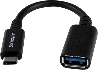 Kabel Startech USB-A - USB-C 3.2 Gen 1/3.1 Gen 1 0.15 m Black (USB31CAADP)