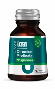 Диетическая добавка, содержащая хром пиколинат Orzax Ocean Chromium Picolinate 200 мкг 90 капсул