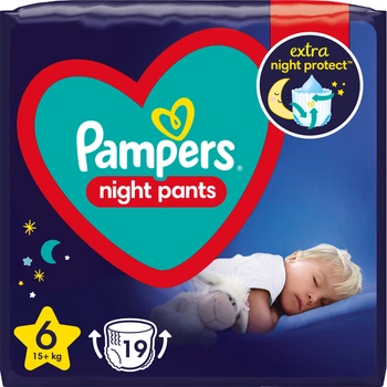 Подгузники трусики ночные Night Pants Размер 6 (15+ Pampers (8006540234761)