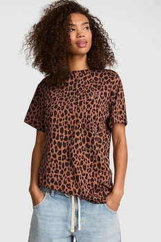 Футболка Victoria's Secret 46(L) Коричневий леопард (158313)