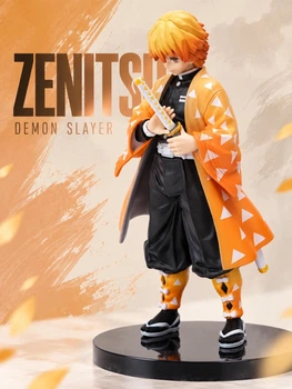Игровая фигурка Зеницу Агацума аниме Demon Slayer Клинок рассекающий демонов Kimetsu no Yaiba коллекционная статуэтка