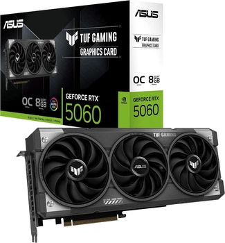 Відеокарта ASUS TUF Gaming GeForce RTX 5060 8GB GDDR7 OC Edition (TUF-RTX5060-O8G-GAMING)