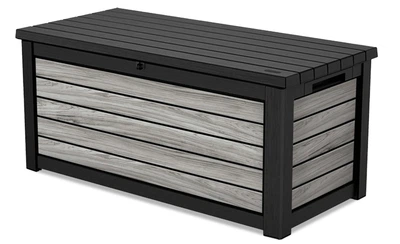 Садова скриня для зберігання Keter Deco deck box 630L 263822 штормовий сірий