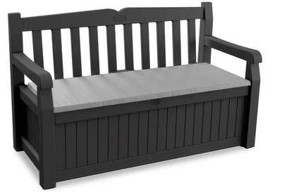 Лавка-скриня Keter Eden Garden Bench 265 л для зберігання графіт 250076