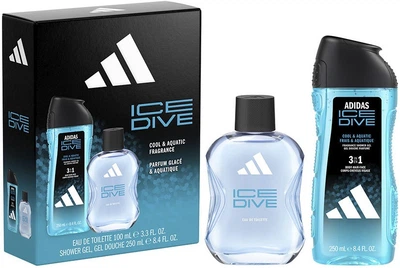Набір для чоловіків Adidas Ice Dive Туалетна вода 100 мл + Гель для душу 250 мл (3616307658324)