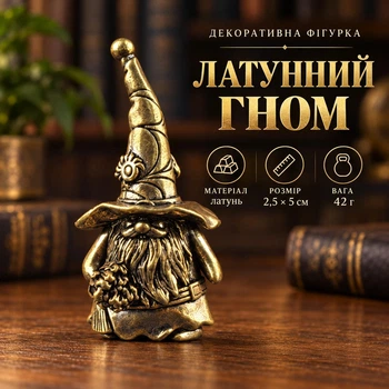 Фігурка «Гном у капелюсі» 2,5 × 5 см, 42 г