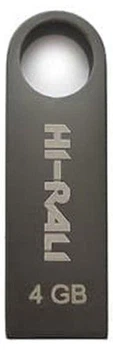 Накопичувач Hi-Rali Shuttle 4GB USB 2.0 (HI-4GBSHBK) Black