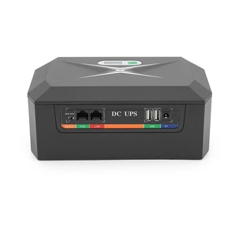 ДБЖ UPS-60W/32 DCP-60W-48 для роутерів/комутаторів/PON, 9/12V*3, 48000мAh(8*6000MAh), Black, BOX