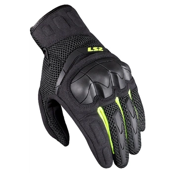 Мотоперчатки LS2 Kubra Man Gloves Anthracite Hi-Vis Yellow - M