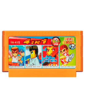 Збірник Ігор RMC Famicom Dendy 4 in 1 Kunio-kun: Soccer League (Goal 3), Street Basket, Hot Blood Sports, River City Ransom YH-415 Японська Версія Тіл