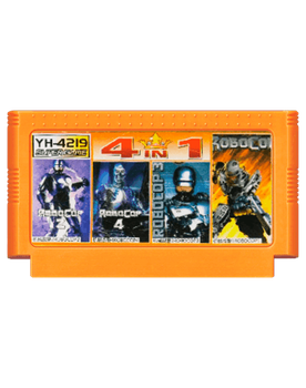 Збірник Ігор RMC Famicom Dendy 4 in 1 RoboCop 1, 2, 3, Super Rescue Solbrain (Shatterhand) YH-4219 Англійська Версія Тільки Картридж
