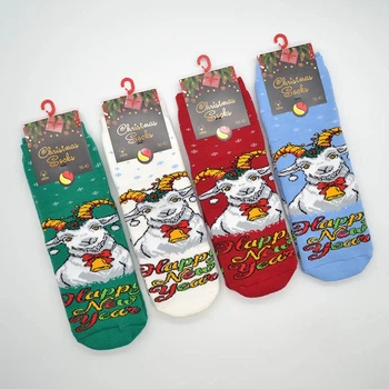 Носки женские махровые 4 пары Super Socks 006.S357 Коза 36-40р. Ассорти