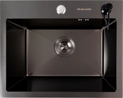 Кухонна мийка VALESO Decor PVD 50x40 3.0/1.0 мм Black (SP000035638)