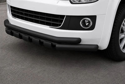 Передняя защита ST015 Black (нерж. сталь) для Volkswagen T5 Transporter 2003-2010 гг