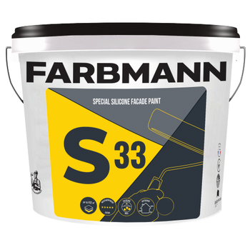 Краска фасадная FARBMANN S33 Special Silicone Facade Paint (База LC, прозрачная, под тонирование) 14л