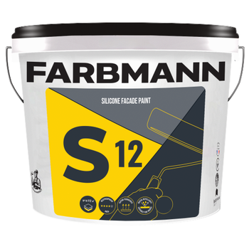 Краска фасадная FARBMANN S12 Silicone Facade Paint (База LC, прозрачная, под тонирование) 14л