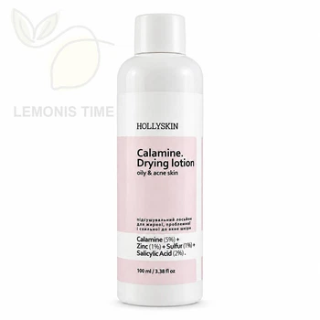 Лосьон для жирной, проблемной и подверженной акне кожи HOLLYSKIN Calamine. Drying Lotion 100 мл