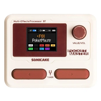 Sonicake Pocket Master — гітарний процесор ефектів з акумулятором (White)