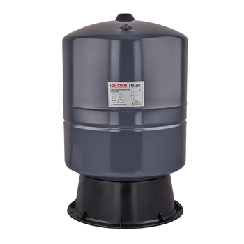 Гідроакумулятор вертикальний KOER ETK-60V, 60л (фіксована мембрана BUTYL), безфланцевий (KB0017)