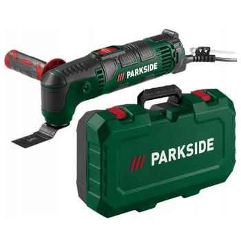 Мережевий реноватор 310 Вт Parkside PMFW 310 I6 у пластиковому кейсі з боковою ручкою зелений