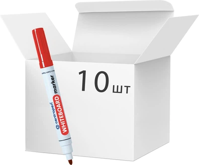 Набір маркерів для дошок Centropen Board Червоний 2.5 мм 10 шт (8595013615539)